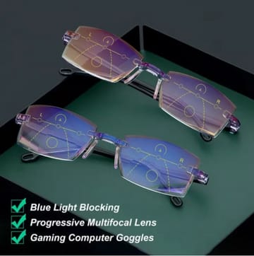 š„ Buy 1 Get 1 Anti-blue Progressive Far And Near Dual-Use Reading Glasses @ Just Rs. 599/- š„