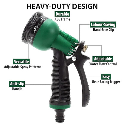 🔥 8 Modes Spraying Water Spray Gun Nozzle @ Never Before Price Just Rs 499/- 🔥