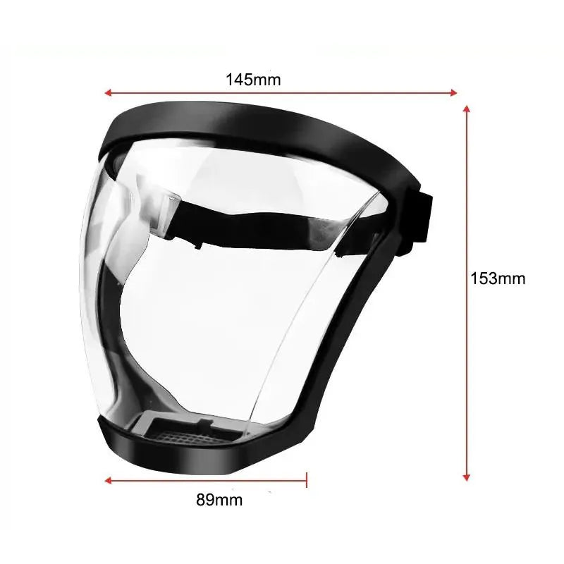 🛡️ Stay Safe in Style: Transparent Full Face Shield + Anti-Fog Safety Glasses @ ₹499
