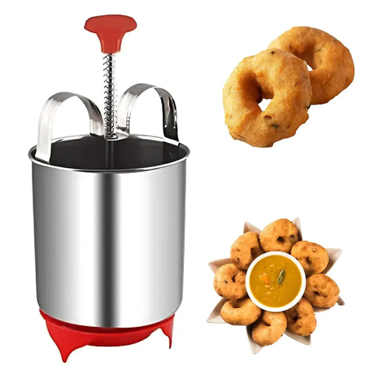 Stainless Steel Medu Vada Maker with Stand – Perfect Vadas Every Time @ Just ₹499