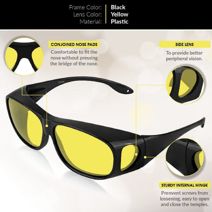 Anti Glare Day & Night HD Vision Wrap Around Goggles With Free Golden Digital Watch @ Rs. 599/- No Shipping Charges