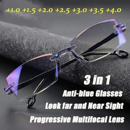 🔥 Anti-blue Progressive Far And Near Dual-Use Reading Glasses @ Just Rs. 499/- 🔥