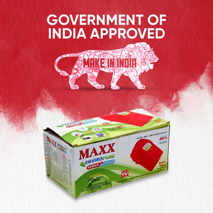 Max Turbo Power Saver NABL Certified (15kw Save Upto 40% Electricity Bill Everyday) @ Just Rs.599/-